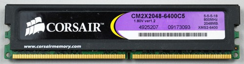 Corsair xms2 cm2x2048 6400c5 - xms2, cm2x2048-6400c5