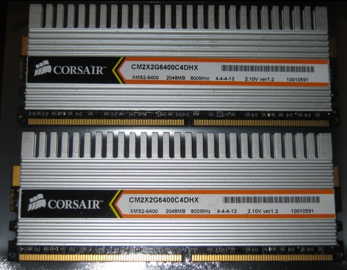 4gb kit corsair ddr2 ram - ddr2,